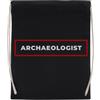 Jinbetee Archaeologist Red Frame Borsa Da Palestra Nera In Cotone Riutilizzabile Black Gym Bag Cotton Reusable Sport Sack