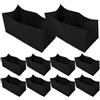 SUPVOX 10 Pezzi Sacco Interno per Zaino Cpe Nero, Chiusura Arrotolabile | Campeggio e Trekking, Protegge Indumenti ed Elettronica, Leggero, Compatto, Adatto a Zaino