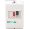 Eujgoov Interruttore di Protezione Motore IP55 4A 220V 380V Custodia | Interruttore Automatico, Alloggiamento in ABS, IP55, Controllo del Sovraccarico, compatibilità con Motore Elettrico 220V 380V