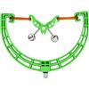 Generic Testa Portacanna da Pesca con Doppi Allarmi a Campana per Abboccata, | Composito Nylon ABS Durevole, Giunti in Metallo Antiruggine, Leggero per un Facile Trasporto, Adatto a Vari Scenari di Pesca