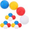 jojofuny 16 Pezzi Palline da Golf da Allenamento in PP Plastica, Colorate | Visibilità Brillante e Bordo Liscio, per Reti di Pratica, Putter, Verde e Stadio