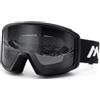 Meeloog Occhiali da sci e snowboard fotocromatici Anti Fog OTG Occhiali da | Lente trasparente automatica, protezione UV400, ideale per condizioni di scarsa illuminazione, compatibile con casco