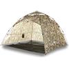 Generic Tenda da Pesca 4 Persone Mimetica con Rilascio Rapido e Custodia | Poliestere 190T, rivestimento PU, idrorepellente, vento, pieghevole, portatile, 260 x 246 x 180 cm