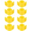 VALICLUD 8 Pezzi Slide per Frecce da Pesca 8mm, Plastica Gialla, per Caccia | Scorrimento Fluido, Riduce L'attrito della Lenza, per Punte Uncinate e Frecce da Bowfishing in Fiume