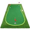 Baoblaze Tappetino da Putting con Bandierina | Superficie in Sintica, Putting Green Artificiale, Leggero, per Casa, Giardino, Golfisti, Principianti