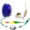 Generic Set di filo da pesca automatico completo di scorrimento portatile pronto | Set di lenza da pesca per la ricerca del fondo del lago barca mare all'aperto da donna e