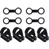 VICASKY Fissatore per Boccaglio Sub Doppio Cerchio Nero | ABS e Silicone, Struttura a Scatto Regolabile, 4 Automatici e 4 Clip, per Addestramento e Immersione