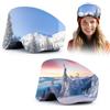 Alitree 2 Pezzi Copri Maschere da Sci, Copertura in Microfibra per Protezione Lenti, Copertura per Occhiali da Sci/Snowboard, Antigraffio e Polvere, Compatibile con Tutti Gli Occhiali, per Viaggio e Après-Ski
