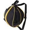 Srliya Borsa da Basket Rotonda, Custodia Impermeabile in PVC | Materiale resistente, tracolla regolabile, tasche laterali in rete, contiene palloni misura 7