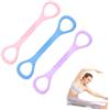 Generic 3 corde elastiche con maniglia, 45 cm, per pilates, squat, petto | Estensore per allenamento muscolare, figure 8 fasce di resistenza, fasce elastiche per pilates, fitness, ginnastica, yoga