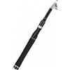 Baoblaze Canna lescopica con Impugnatura in Schiuma Conforvole Canna da Pesca con Anelli Guida Filo Ergonomica per Viaggi