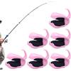 Generico Clip Canna Da Pesca 6 Pezzi Attrezzatura Da Pesca A Mosca Portatile | Supporto Per Canna Da Pesca Per Fiume Lago Acque Basse Jigging Trolling Lancio Torrente Acqua E Sal