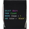 MAGITONE Funny Sql Design For Sql Programmers Borsa Sportiva Nera Unisex Unisex Sport Bag Black Gym Sack
