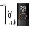 Generic Pompa ad aria elettrica per bici Smart Inflator | Pompa ad aria elettrica senza fili, 4 modalità, 3 luci, per palloni, moto, auto, bici