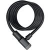 ABUS Serratura a spirale Primo 5510K/180 - con staffa SR - serratura per bicicletta in cavo a spirale di 10 mm di spessore - livello di sicurezza 3 - 180 cm - nero