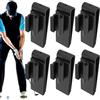 Genérico Clip organizer per mazze da golf, in ABS, 10 x 3 x 4 cm, set da 6 | Morsetti per putter, organizer per clip da golf, accessori di fissaggio sicuro per campo da golf e viaggi