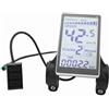 Generic Misuratore LCD per Bici Elettrica 24V 36V 48V 60V, Display 5 Pin Universale per E-Bike e Scooter, Montaggio 31,8/22,2 mm