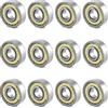 NEIQIUWING Cuscinetto a sfera 608 ZZ, 8 x 22 x 7 mm, in acciaio | I cuscinetti a sfera 608 ZZ a doppia schermatura offrono protezione dallo sporco per skateboard e pattini in linea.