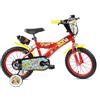 Denver Bike Bicicletta Bambino 14 Pollici Licensed Mickey, 3-5 Anni, Rotelle Removibili, Freni Caliper Anteriore/Posteriore, Telaio Acciaio, Ruote Gonfiabili, Borraccia e Scudo