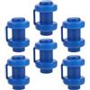 jojofuny 6 Pezzi Tappo per Aste Trampolino Plastico Blu, 25mm per Rete | Ricambio Professionale, Collegamento Sicuro della Rete, Manutenzione del Trampolino in Giardino