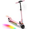GLIDORA Monopattino elettrico per bambini, regolabile in altezza, pieghevole, con display a LED e luci, per bambini da 8 a 16 anni