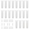 Generic Set di 100 occhielli per racchetta da badminton in nylon | Occhielli in nylon trasparente, foro singolo e doppio filo, semplificano la riparazione; ideale per principianti e adulti.