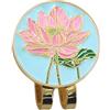 Générique Golf Hat Clip Marker - Magnetic Ball Marker | Metal Flower | Design Golf Accessory - 3,2 x 2,6 cm portatile clip on cappello strumento per corsa Play Tournament Training Club Membership