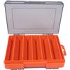 Ijksbehjf Tackle Box - Valigetta portaoggetti per esche a doppio lato | Scatola per esche da pesca, impermeabile, trasparente, organizer per attrezzatura da pesca su entrambi i lati