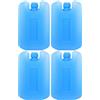 OUNONA 4 impacchi di Ghiaccio per portapranzi, riempiti d'Acqua, | Scatole refrigeranti per casa, ufficio, dormitorio - Accessori refrigeranti per picnic, scuola, sport, campeggio, attività
