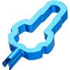 Generico Universal Bike Valve Core Removal Tool - & Wrench | 1.38 x 0.67 x 0.2 (3.5x1.7x0.5cm, 12g Weight), High-Strength Aluminum Alloy, Fits & Valve Cores