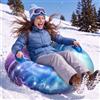 Generic Fiocco di neve gonfiabile all'aperto del PVC della slitta 80cm ispessito | Slitta da neve 80 cm PVC fiocco di neve ispessito; composto freddo; doppie impugnature stabili; sistema di gonfiaggio