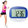 Generic Pedometro per camminare, multifunzionale, con clip, 55 mm grande | Schermo con orologio, contapassi accurato, camminata, contatore di calorie