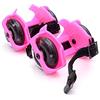 Ymnilian Ruote per Pattini in Linea,Ruote Rollerblade Colorful Flashing Roller Skating Scarpe Tacco Whirlwind Pulley Flash Rotella Regolabili Luce Roller Skating Scarpe for Bambini Ragazze(Pink)