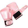 TOYANDONA Guanti Boxe 4oz Rosa in Schiuma PU per Allenamento | Polsino Allargato, Forma Anatomica Curva, Fori Aria e Rete Traspirante, per Ragazzi e Ragazze