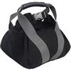 Crepundia Sacchi Sabbia per Allenamento Forza, Sacco di Sabbia for Fitness, Sacco Sollevamento Pesi, Esercizi, in Tela(Black)
