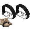 Generic Punte da neve per scarpe regolabili di sicurezza Pinze Outdoor Gear | 2 pezzi antiscivolo da trekking con tacchetti per stivali alpinismo arrampicata pesca avventura camminata jogging inverno