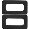 ifundom 2 Pezzi Toppa Connettore per Slot Pinna Tavola SUP, PVC Nero, 9 | Ripristino Fissaggio Pinna, Rinforzo Scatola, per Surfboard e Longboard, Colla Marina