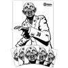 X-Targets - Bersagli Snobby, motivo: zombi, 50x70 cm, carta da 120 g/m²