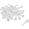 CIYODO Bianco Tee da Golf per Pratica in Plastica a Punte 50 Pezzi | Riutilizzabile, Inserimento e Rimozione Facili, Riduce Danni al Tappeto, per Campi Esterni e Tutti i Golfisti