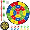 WZHHDM Bersaglio per freccette da 29 per bambini, gioco da lancio per bambini | Bersaglio pieghevole per bambini, 2 in 1, gioco di lancio su entrambi i lati, con 12 palline morbide e 6 freccette di
