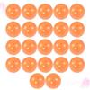 HEMOTON 22 Pezzi Pallina da Golf Forata in PE Arancione per Pratica Indoor | Flusso Equilibrato e Costante, Colore Brillante, Uso su Campi e Chiuso, per Giocatori di Ogni Età