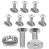 Toddmomy 8 Pezzi Viti per Tavola da Surf e Foil M8 in Acciaio Inox Argento | Fissaggio per Tavole, Uso su Laghi e Piscine a Onda, per Rider Casuali e Professionisti