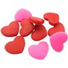 Toyvian 10 Pezzi Antivibratore a Cuore in Silicone Rosso | Riduce le Vibrazioni, Comfort Durante Match, per Giocatori Professionisti, Forma Cuore Rosa