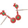 Alipis Set di Bersagli Animali Oscillanti in Acciaio al Carbonio Rosso | Montaggio su Supporto Base Staccabile, Reset Automatico e Forme ad Alta Visibilità, per Fionde a Pallini