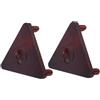 TOYANDONA 2 Pezzi Supporto Triangolare in Legno per Pallone da Basket, | Montaggio Semplice, Pulizia Rapida, Struttura Stabile, Salvaspazio, per Ufficio e Area Ricreativa