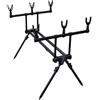 RATSTONE Rod Pod Carpfishing per 3 Canne, Portacanna, 75-130 cm Estensibile con Borsa da Trasporto, Larghezza e Altezza Regolabili per la Pesca al Carpa dalla Riva