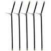 Generic Acciaio Ferro Mare Pesca Rig 5pcs con Snaps | Previene le torsioni della linea, bagliore notturno luminoso, cambio rapido a scatto, ideale per la pesca a traina della