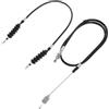 NUOBESTY 2 Pezzi Cavo Acceleratore Carrello Golf, 37in e 21in, Lega Plastica | Ricambio per Cart a Gas, Estremità Preinstallate, Grommet, Regolatore e Clip per Officina