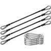 BESPORTBLE Corda di Prolunga per Cavo Fitness in Acciaio Inox Nero | Ricambio Resistente, Compatibile Accessori, per Palestra Domestica e Allenamento di Forza