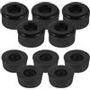CRAFTHROU Skateboard Parts Boccole Ammortizzatori 10 Pezzi Nero PU per Skateboard Trucks e Roller Skate Trucks, Leggeri, Migliorano la velocità, Accessori per Adulti e Teen, Ricambi